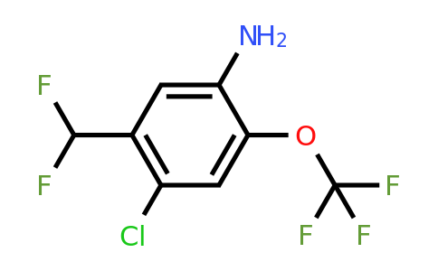 1807172-86-6 | 4-Chloro-5-difluoromethyl-2-(trifluoromethoxy)aniline