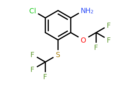 1807173-11-0 | 5-Chloro-2-trifluoromethoxy-3-(trifluoromethylthio)aniline