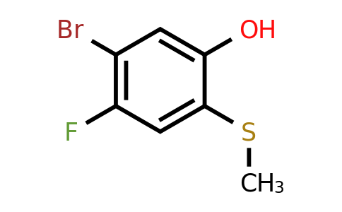1807173-20-1 | 4-Bromo-5-fluoro-2-hydroxythioanisole
