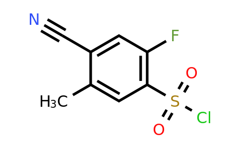 1807173-66-5 | 4-Cyano-2-fluoro-5-methylbenzenesulfonyl chloride