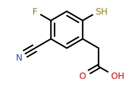 1807173-83-6 | 5-Cyano-4-fluoro-2-mercaptophenylacetic acid