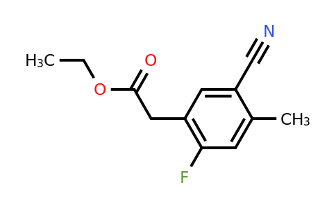 1807174-35-1 | Ethyl 5-cyano-2-fluoro-4-methylphenylacetate