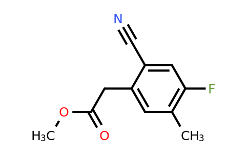1807174-40-8 | Methyl 2-cyano-4-fluoro-5-methylphenylacetate