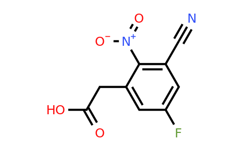 1807174-86-2 | 3-Cyano-5-fluoro-2-nitrophenylacetic acid