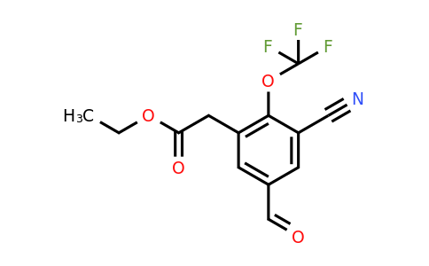 1807175-03-6 | Ethyl 3-cyano-5-formyl-2-(trifluoromethoxy)phenylacetate