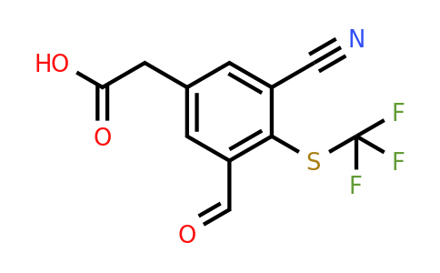 1807175-78-5 | 3-Cyano-5-formyl-4-(trifluoromethylthio)phenylacetic acid