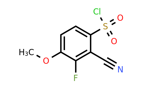 1807175-80-9 | 2-Cyano-3-fluoro-4-methoxybenzenesulfonylchloride