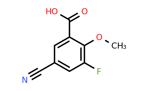 1807175-88-7 | 5-Cyano-3-fluoro-2-methoxybenzoic acid