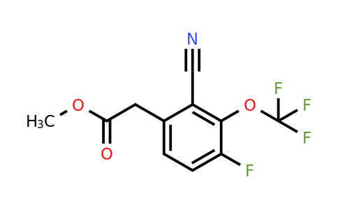 1807175-94-5 | Methyl 2-cyano-4-fluoro-3-(trifluoromethoxy)phenylacetate