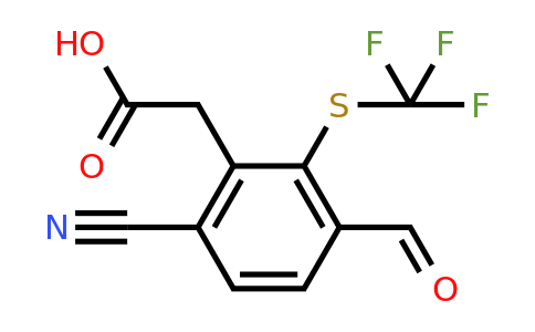 1807176-00-6 | 6-Cyano-3-formyl-2-(trifluoromethylthio)phenylacetic acid