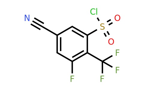 1807176-34-6 | 5-Cyano-3-fluoro-2-(trifluoromethyl)benzenesulfonylchloride