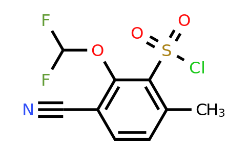 3-Cyano-2-difluoromethoxy-6-methylbenzenesulfonyl chloride