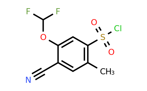 1807176-68-6 | 4-Cyano-5-difluoromethoxy-2-methylbenzenesulfonyl chloride