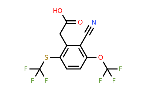 1807176-87-9 | 2-Cyano-3-trifluoromethoxy-6-(trifluoromethylthio)phenylacetic acid