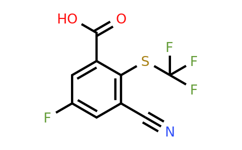 1807176-89-1 | 3-Cyano-5-fluoro-2-(trifluoromethylthio)benzoic acid