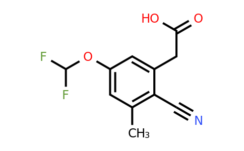 1807177-67-8 | 2-Cyano-5-difluoromethoxy-3-methylphenylacetic acid