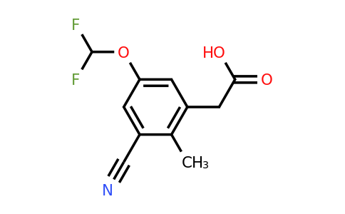 1807177-73-6 | 3-Cyano-5-difluoromethoxy-2-methylphenylacetic acid