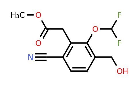 1807177-79-2 | Methyl 6-cyano-2-difluoromethoxy-3-(hydroxymethyl)phenylacetate