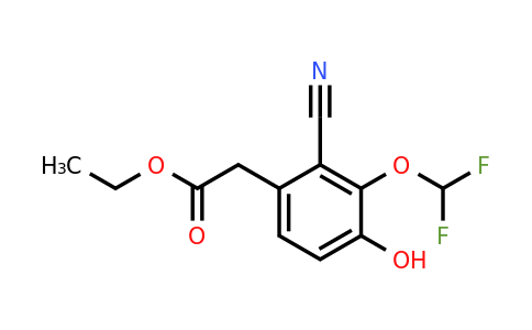 1807177-94-1 | Ethyl 2-cyano-3-difluoromethoxy-4-hydroxyphenylacetate