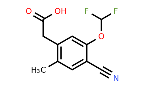 1807178-08-0 | 4-Cyano-5-difluoromethoxy-2-methylphenylacetic acid