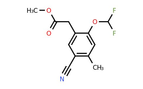 1807178-59-1 | Methyl 5-cyano-2-difluoromethoxy-4-methylphenylacetate