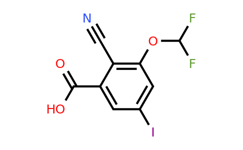 1807178-81-9 | 2-Cyano-3-difluoromethoxy-5-iodobenzoic acid