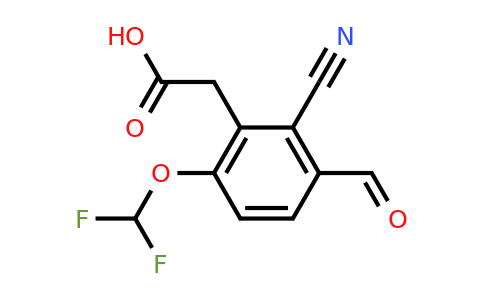 1807178-87-5 | 2-Cyano-6-difluoromethoxy-3-formylphenylacetic acid