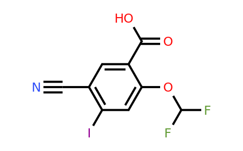 1807178-88-6 | 5-Cyano-2-difluoromethoxy-4-iodobenzoic acid