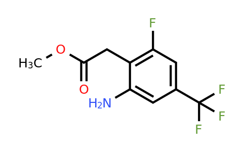 1807179-43-6 | Methyl 2-amino-6-fluoro-4-(trifluoromethyl)phenylacetate