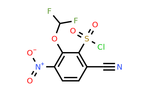1807179-44-7 | 6-Cyano-2-difluoromethoxy-3-nitrobenzenesulfonylchloride