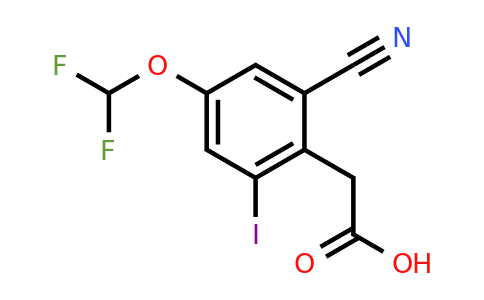 1807179-67-4 | 2-Cyano-4-difluoromethoxy-6-iodophenylacetic acid