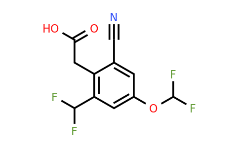 1807180-51-3 | 2-Cyano-4-difluoromethoxy-6-(difluoromethyl)phenylacetic acid