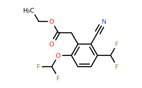 1807180-86-4 | Ethyl 2-cyano-6-difluoromethoxy-3-(difluoromethyl)phenylacetate