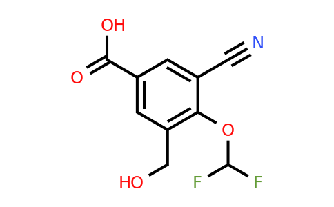 1807181-04-9 | 3-Cyano-4-difluoromethoxy-5-(hydroxymethyl)benzoic acid
