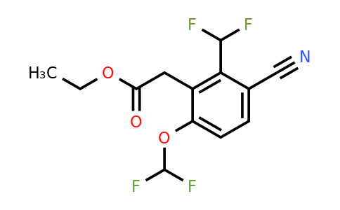 1807181-06-1 | Ethyl 3-cyano-6-difluoromethoxy-2-(difluoromethyl)phenylacetate