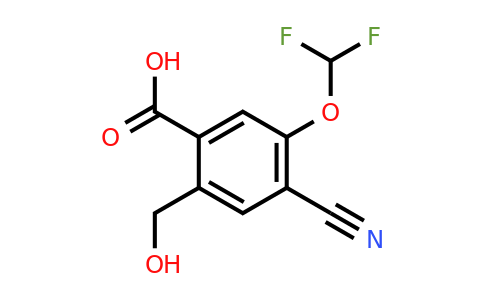 1807181-17-4 | 4-Cyano-5-difluoromethoxy-2-(hydroxymethyl)benzoic acid