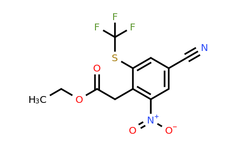1807181-93-6 | Ethyl 4-cyano-2-nitro-6-(trifluoromethylthio)phenylacetate
