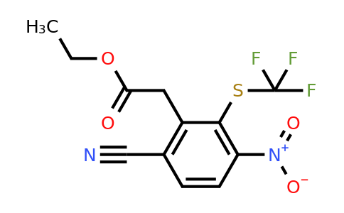 1807182-00-8 | Ethyl 6-cyano-3-nitro-2-(trifluoromethylthio)phenylacetate