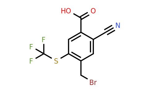 1807183-82-9 | 4-Bromomethyl-2-cyano-5-(trifluoromethylthio)benzoic acid