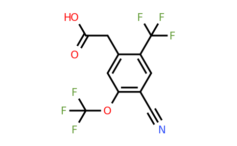 1807183-84-1 | 4-Cyano-5-trifluoromethoxy-2-(trifluoromethyl)phenylacetic acid
