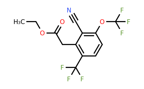 1807183-90-9 | Ethyl 2-cyano-3-trifluoromethoxy-6-(trifluoromethyl)phenylacetate