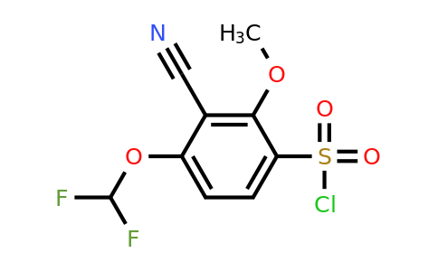 1807184-02-6 | 3-Cyano-4-difluoromethoxy-2-methoxybenzenesulfonylchloride