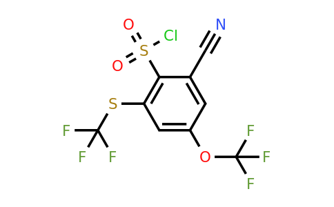 1807184-24-2 | 2-Cyano-4-trifluoromethoxy-6-(trifluoromethylthio)benzenesulfonylchloride