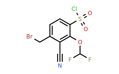 1807184-30-0 | 4-Bromomethyl-3-cyano-2-(difluoromethoxy)benzenesulfonylchloride