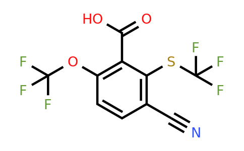1807184-56-0 | 3-Cyano-6-trifluoromethoxy-2-(trifluoromethylthio)benzoic acid