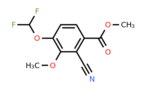 Methyl 2-cyano-4-difluoromethoxy-3-methoxybenzoate