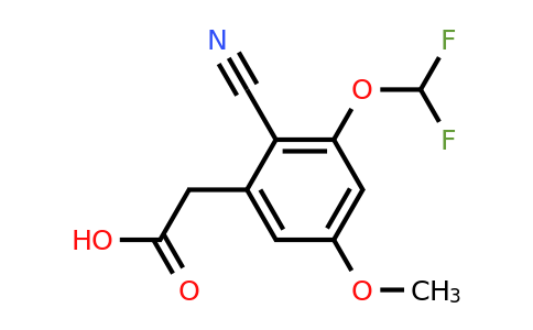 1807184-70-8 | 2-Cyano-3-difluoromethoxy-5-methoxyphenylacetic acid