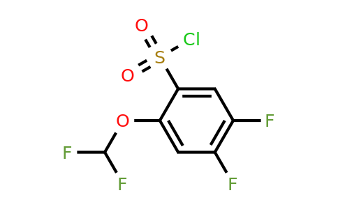 1807185-09-6 | 4,5-Difluoro-2-(difluoromethoxy)benzenesulfonylchloride