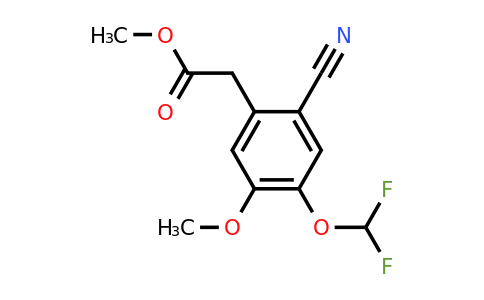 1807185-13-2 | Methyl 2-cyano-4-difluoromethoxy-5-methoxyphenylacetate