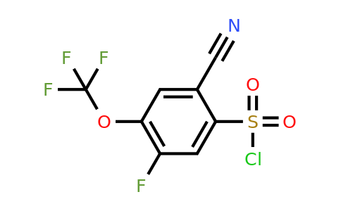 1807186-54-4 | 2-Cyano-5-fluoro-4-(trifluoromethoxy)benzenesulfonylchloride
